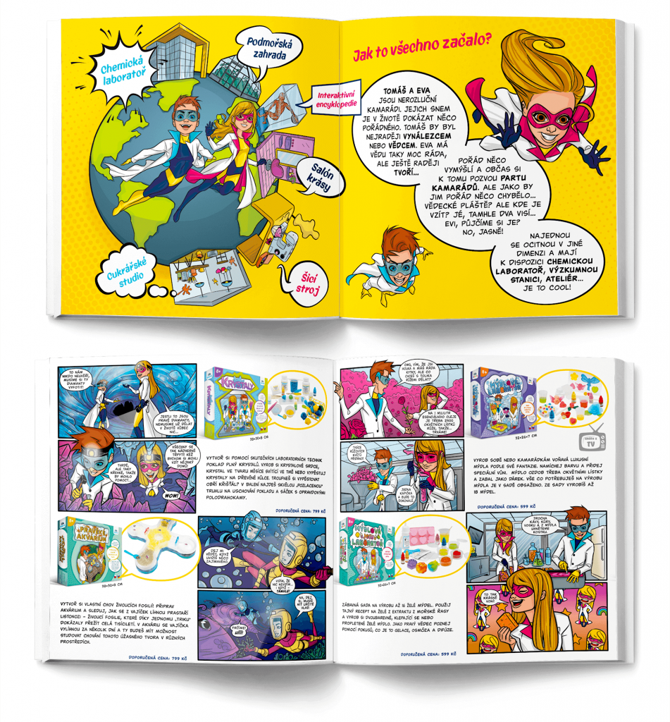 albi crafts science komiksova ilustrace obalovy design ilustrator1 | artBlock
