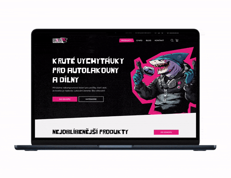 sharx web mockup | artBlock