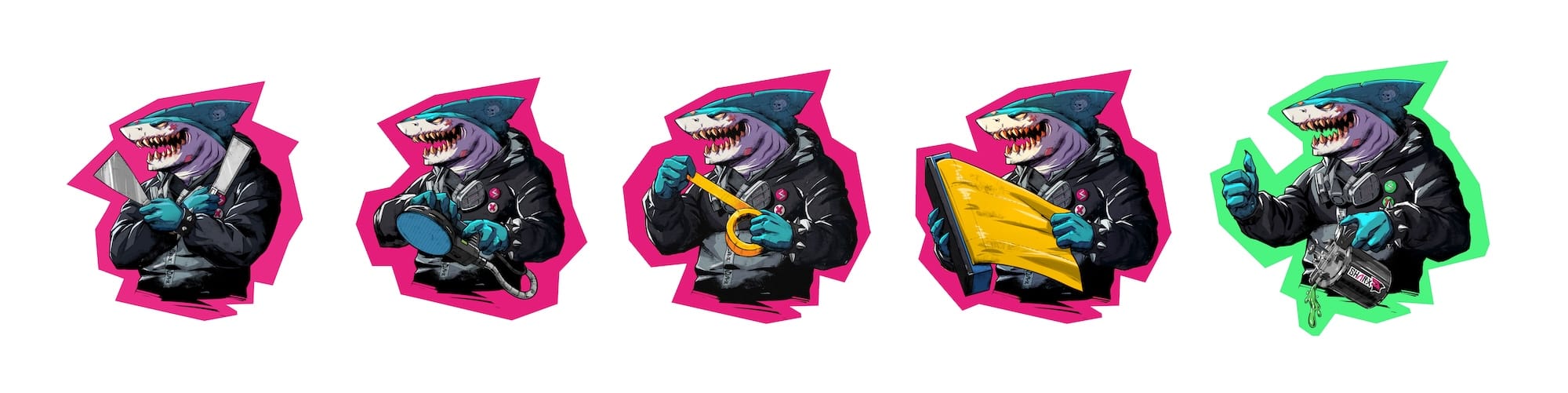 ilustrace shar x maskot michael petrus design character design | artBlock