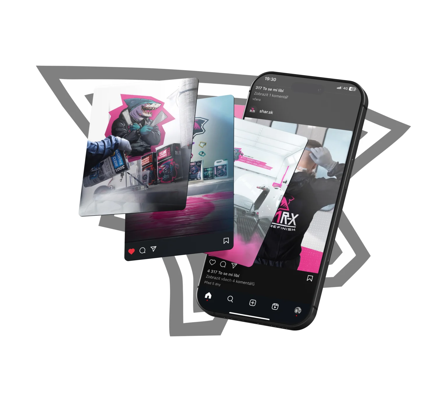 sharx instagram mockup1 | artBlock