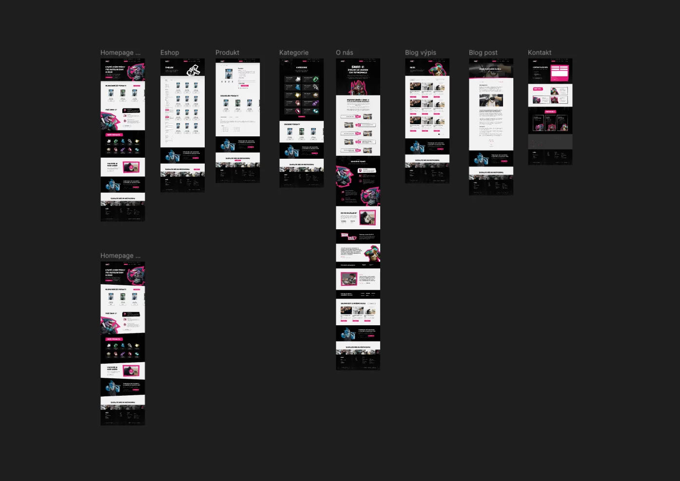 ux ui web e shop eshop ecommerce design webovky sharx michael petrus wireframe grafika | artBlock