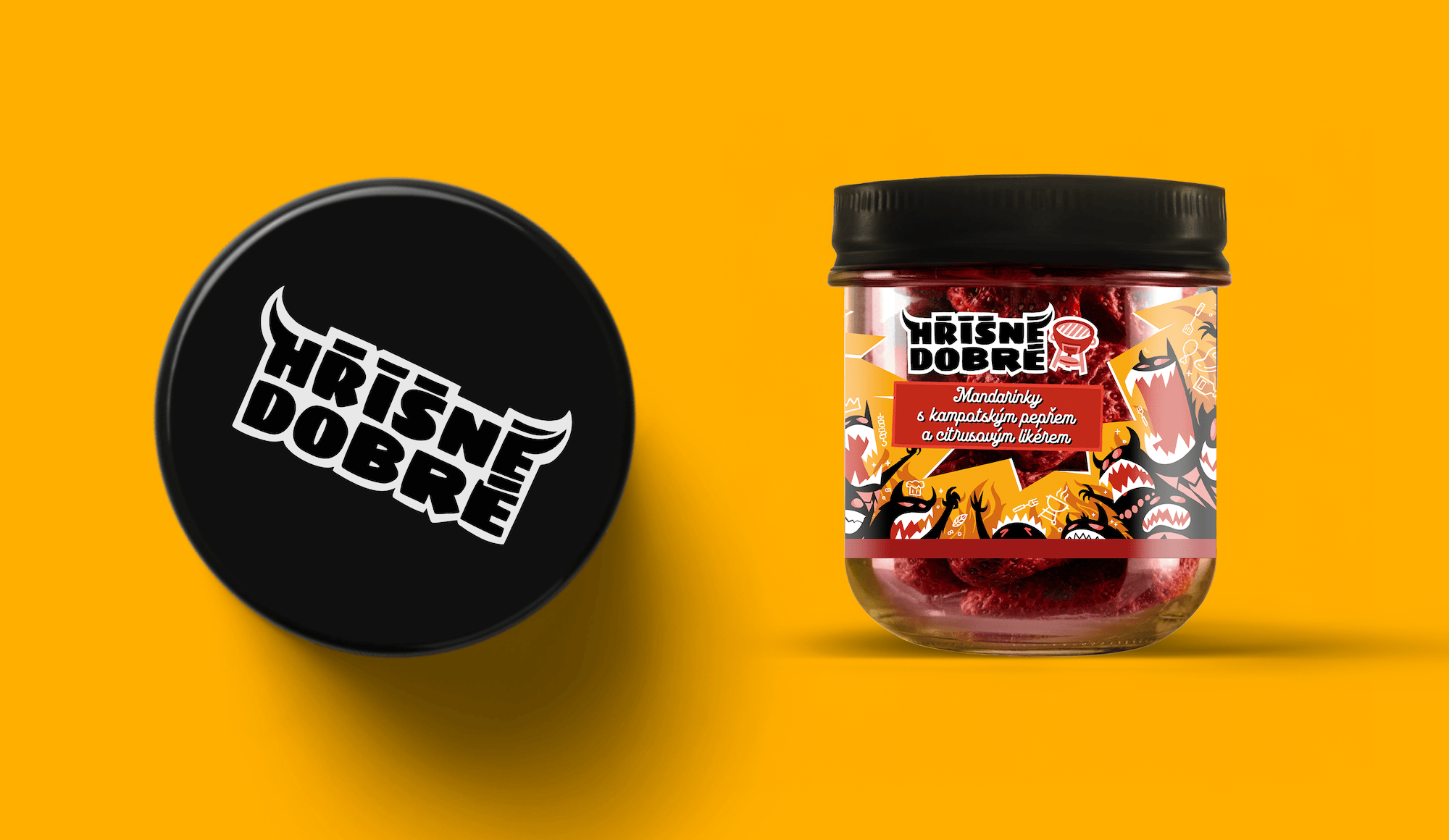 Hrisne Dobre etikety pro branding obalovy desgin michael Petrus studio artblock kresleny ilustrace | artBlock